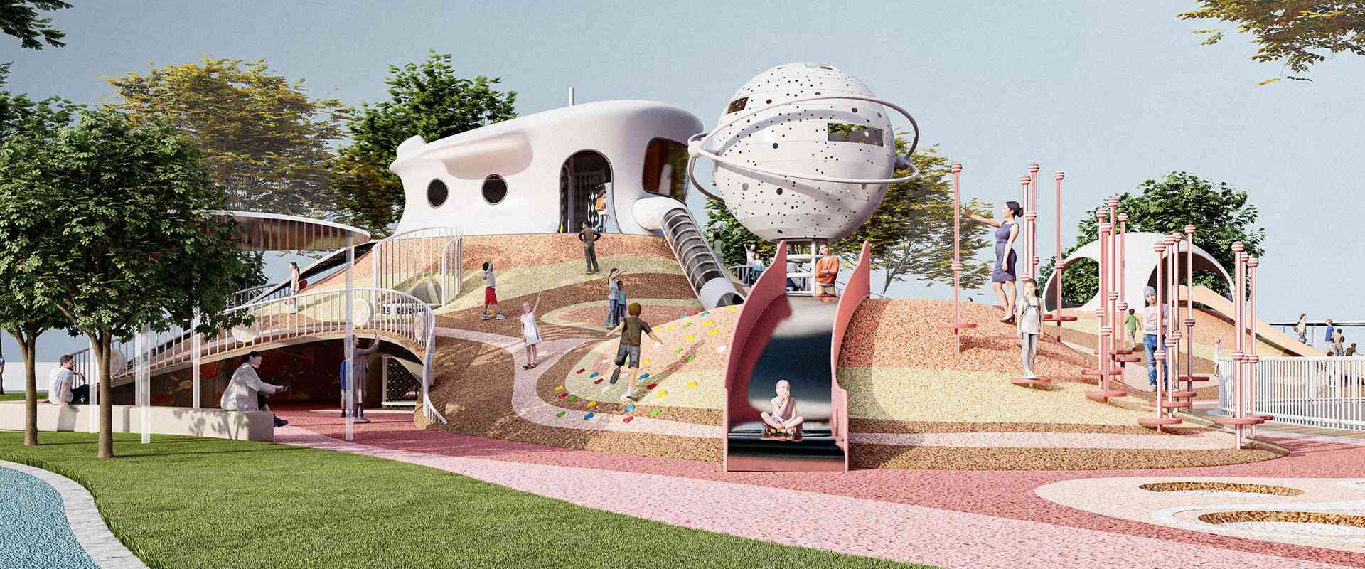 Outdoor playground equipment 户外游乐场设备