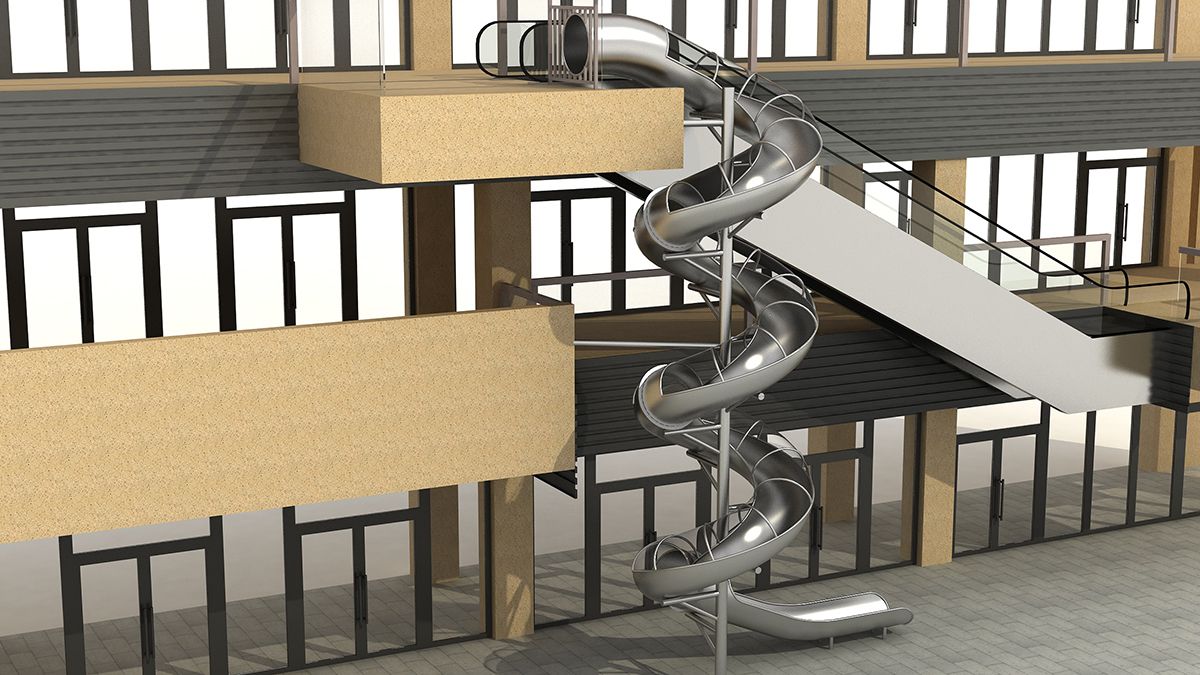 stainless steel slide (1) 不锈钢滑梯 (1)