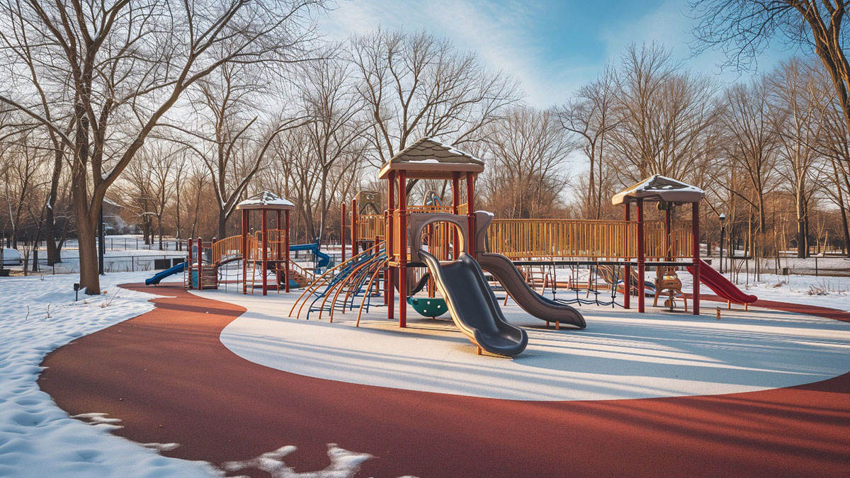 poured-in-place EPDM playground safety surface (5) EPDM 游乐场安全面 (5)