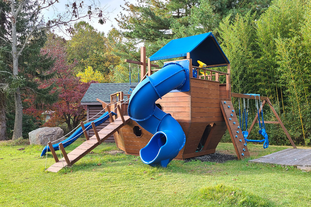 outdoor playground pirate ship (1) 户外游乐场海盗船 (1)
