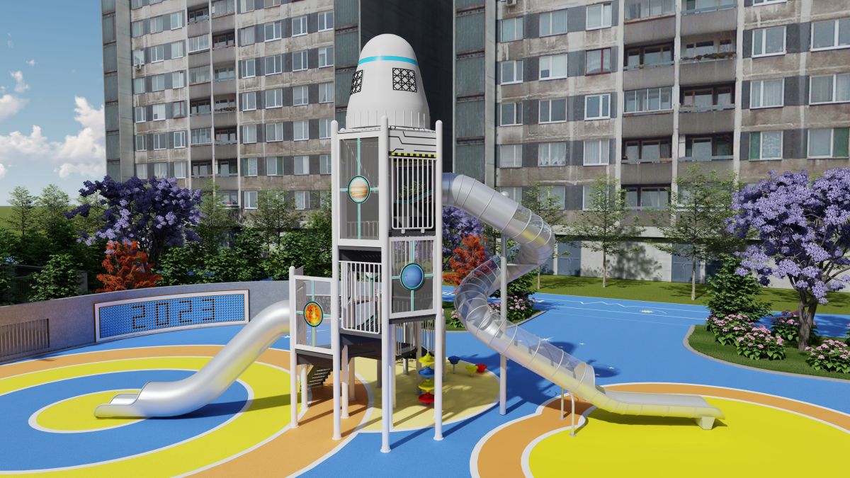 rocket playground equipment (1) 火箭游乐场设备 (1)