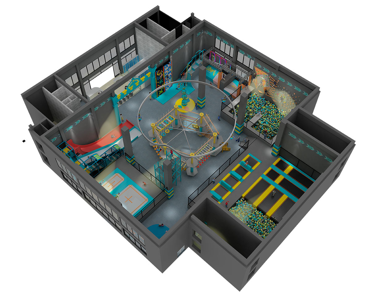 indoor trampoline park for toddlers (6) 幼儿室内蹦床公园 (6)