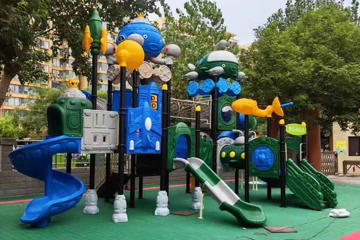playground equipment slides 儿童空间游乐场 (6)