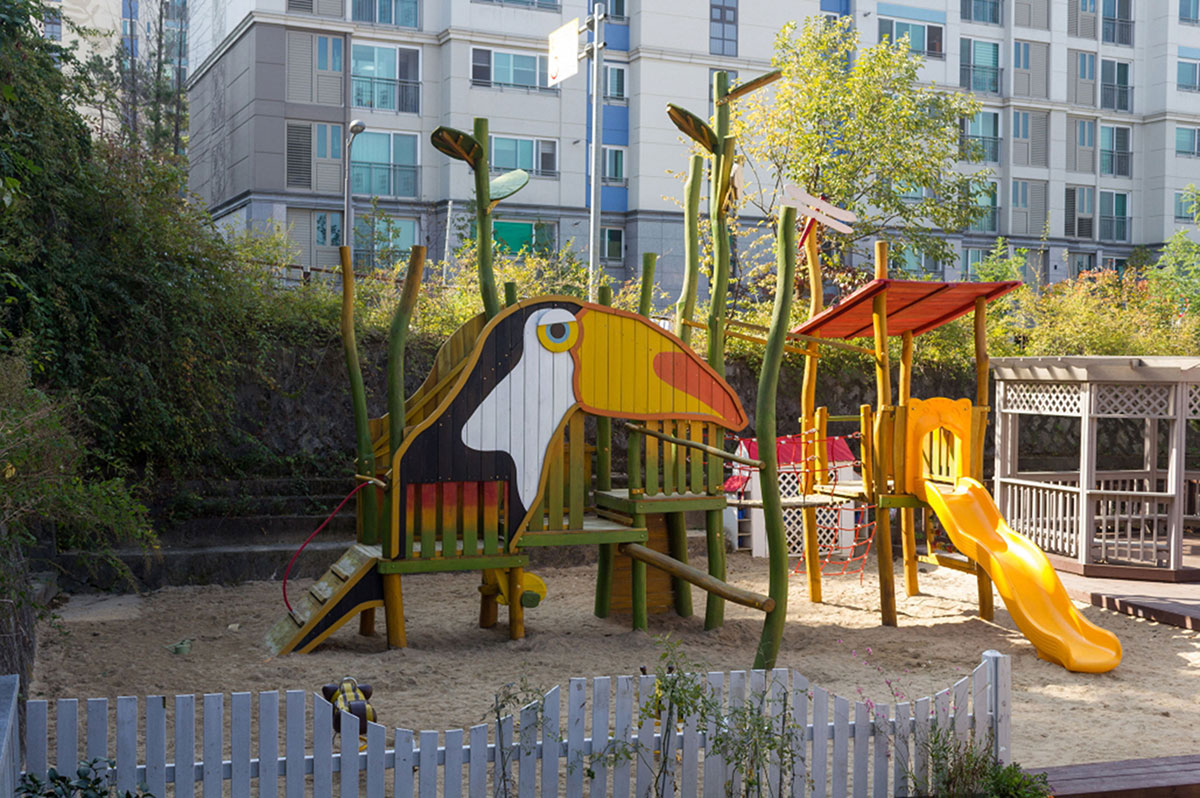 Outdoor wooden playground (9) 户外木制游乐场 (9)