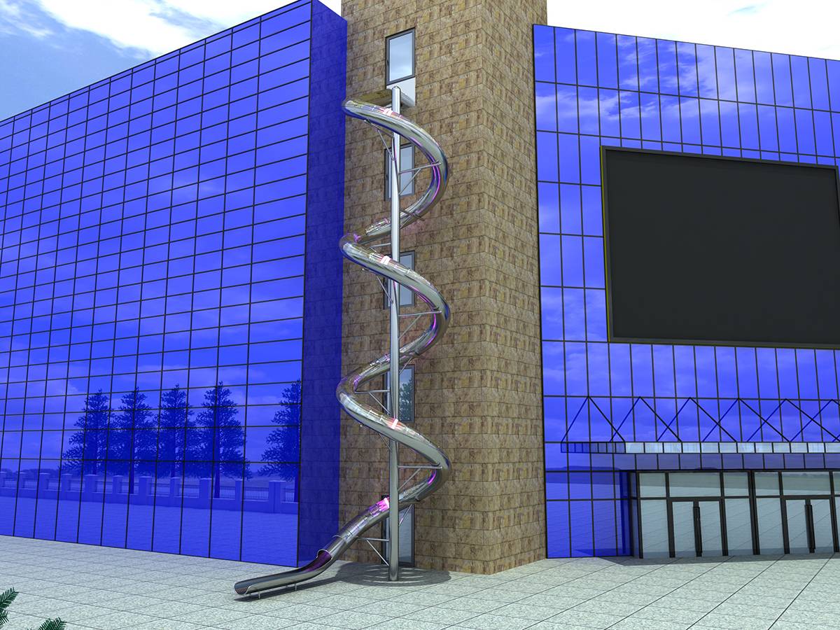 stainless steel slide (2) 不锈钢滑梯 (2)