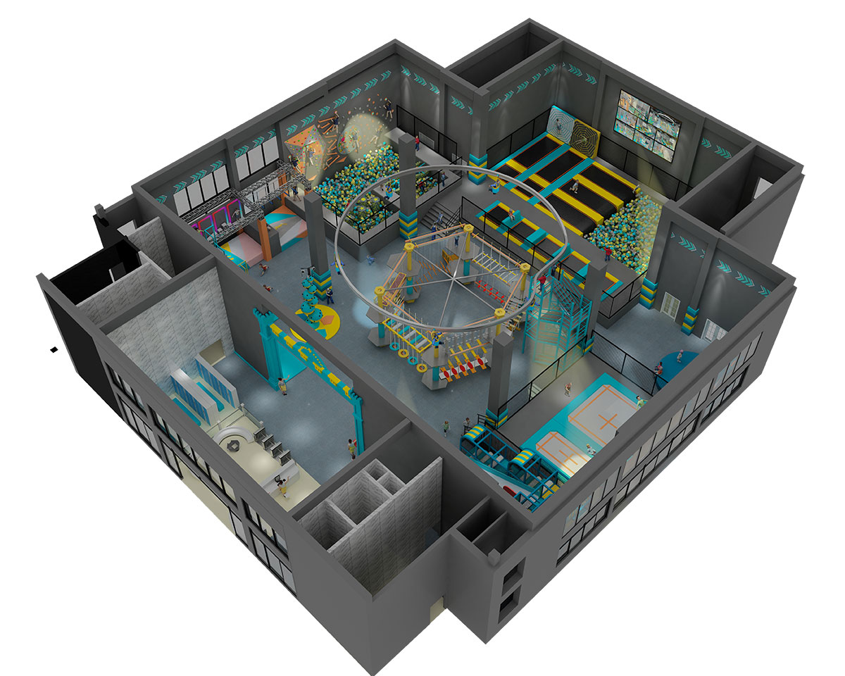 indoor trampoline park for toddlers (7) 幼儿室内蹦床公园 (7)