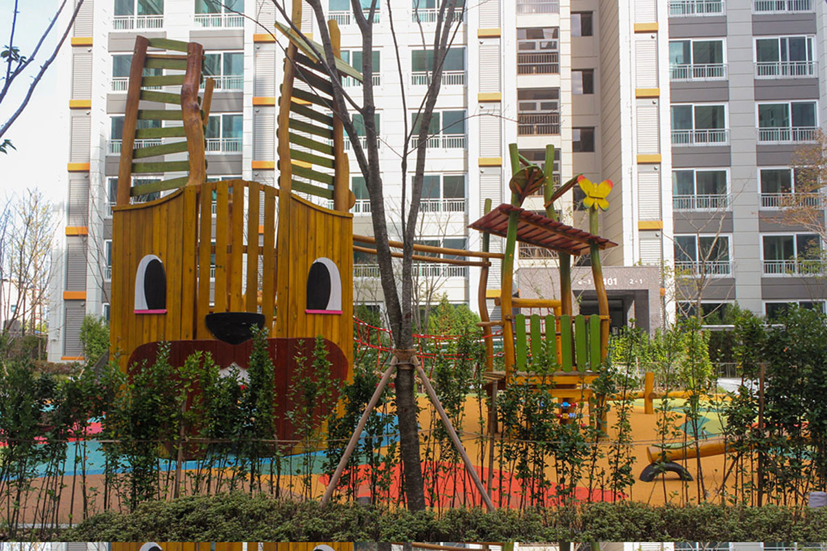 Outdoor wooden playground (17) 户外木制游乐场 (17)