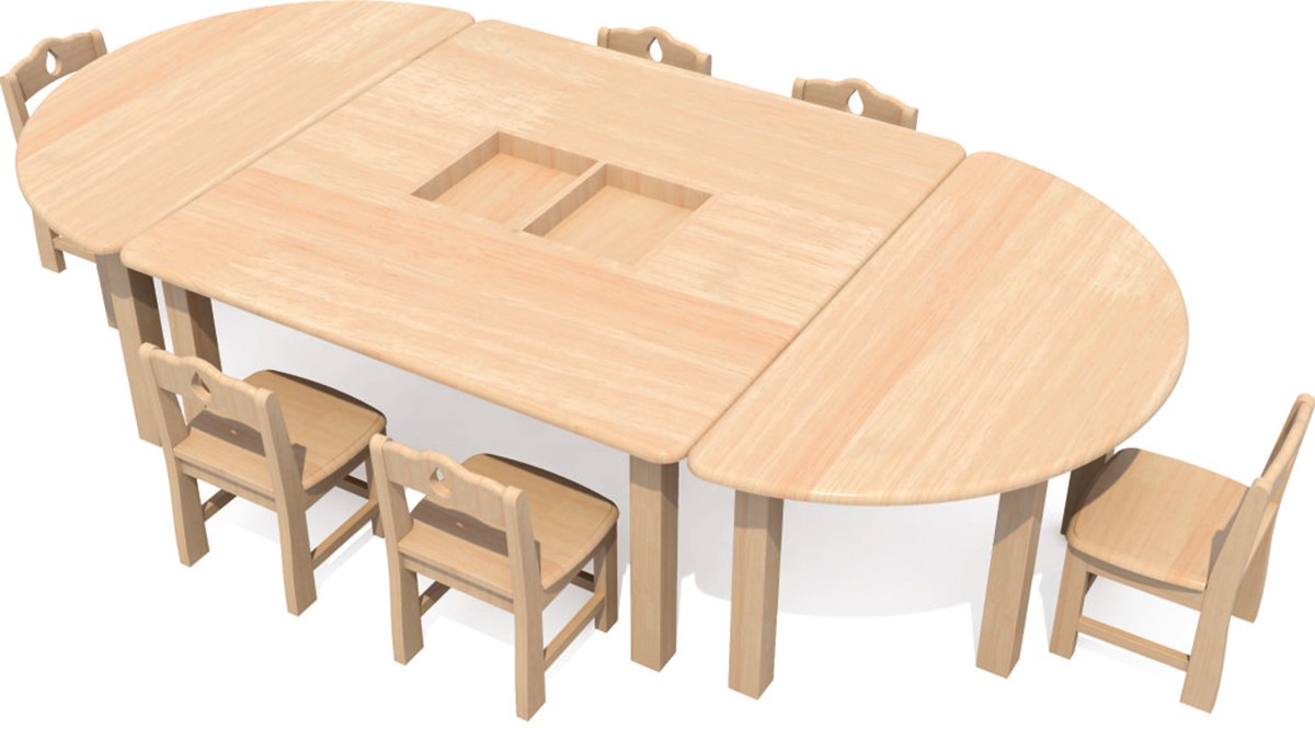 Kindergarten solid wood furniture (1) 幼儿园实木家具 (1)