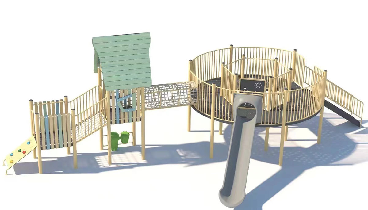 outdoor playground equipment for preschools (1) 幼儿园户外游乐场设备 (1)