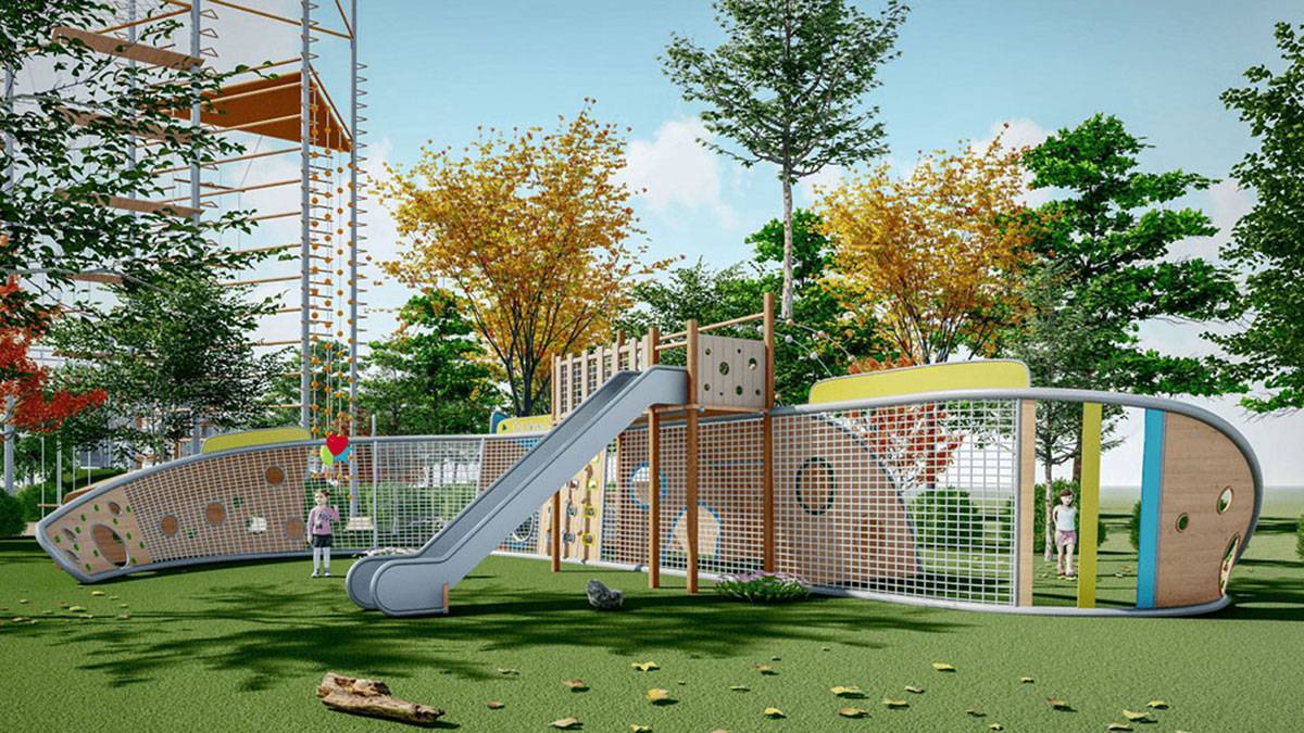 stainless steel playground slide (5) 不锈钢游乐场滑梯 (5)