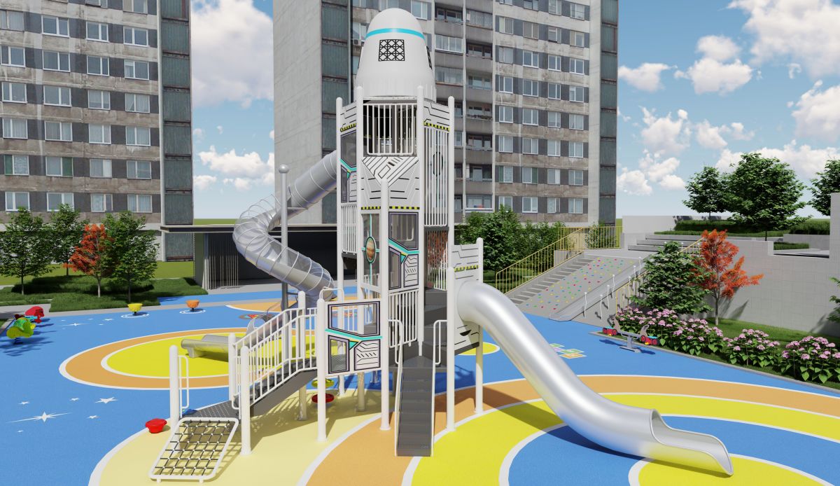 rocket playground equipment (2) 火箭游乐场设备 (2)