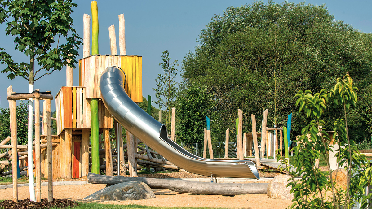 Stainless steel slide (3) 不锈钢滑梯 (3)