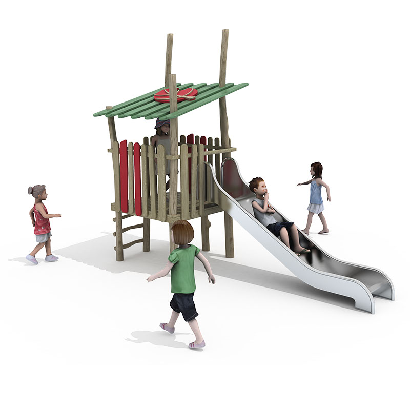 wooden outdoor playground (1) 木制户外游乐场 (1)
