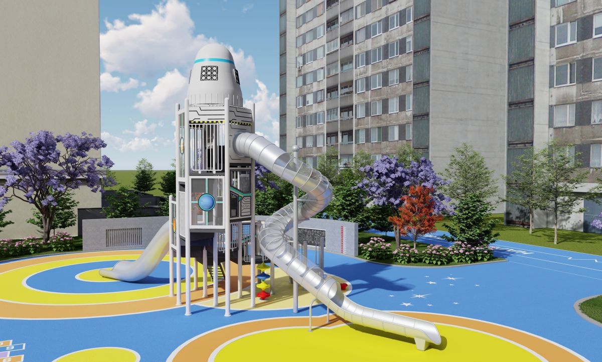 rocket playground equipment (3) 火箭游乐场设备 (3)