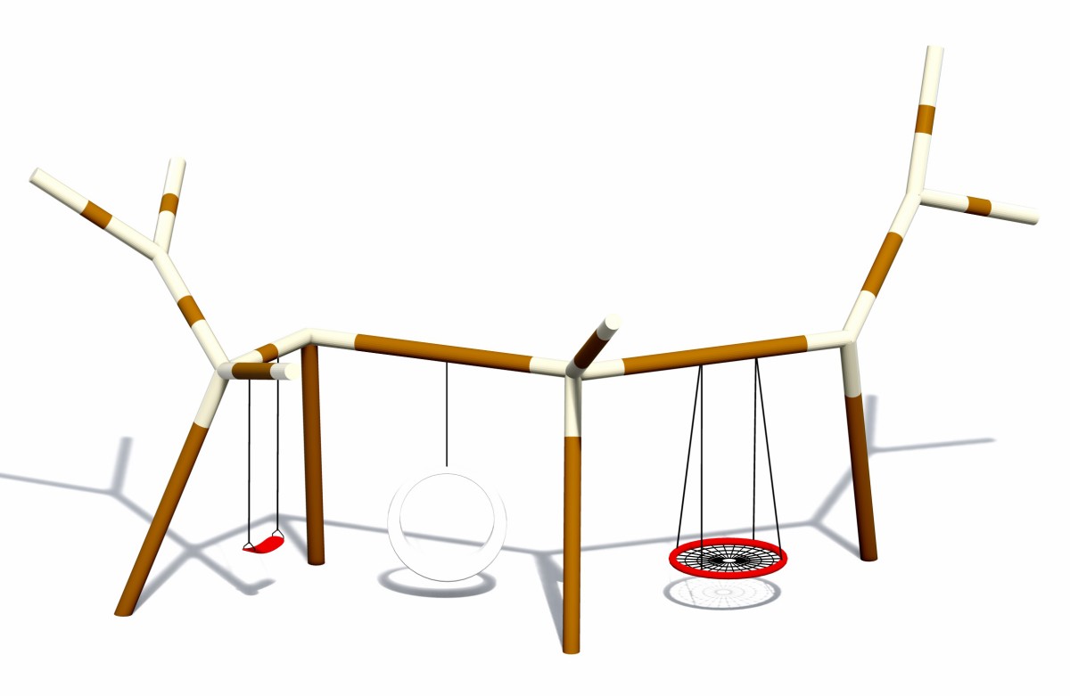 rust-resistant metal swing set (3) 防锈金属秋千套装 (3)