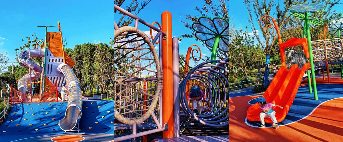 Safe and fun children's playground equipment for commercial use 安全有趣的商用儿童游乐设备