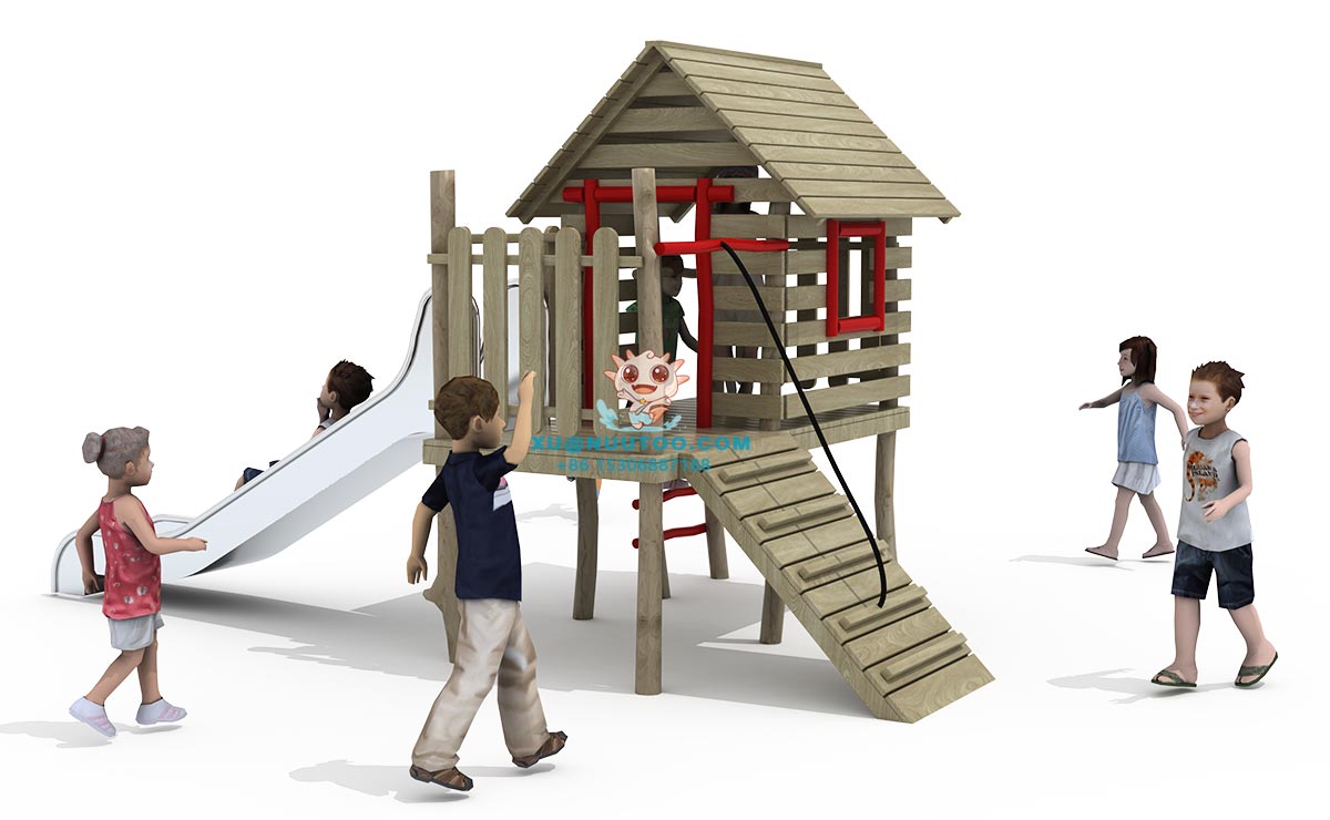 wooden playground park (3) 木制游乐场公园 (3)