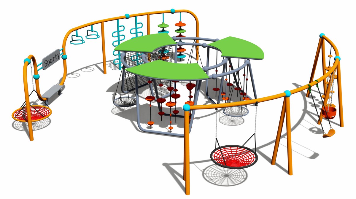 Playground swing set (2) 游乐场秋千 (2)
