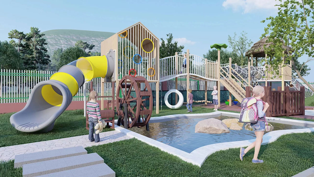 outdoor playground equipment for preschools (4) 幼儿园户外游乐场设备 (4)