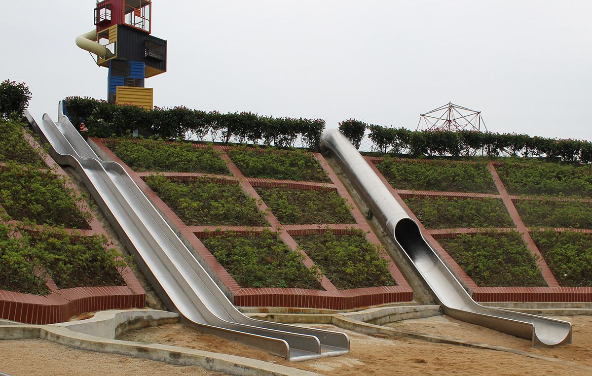 stainless steel slides (5) 不锈钢滑梯 (5)
