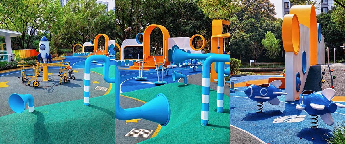 Safe and fun children's playground equipment for commercial use 安全有趣的商用儿童游乐设备