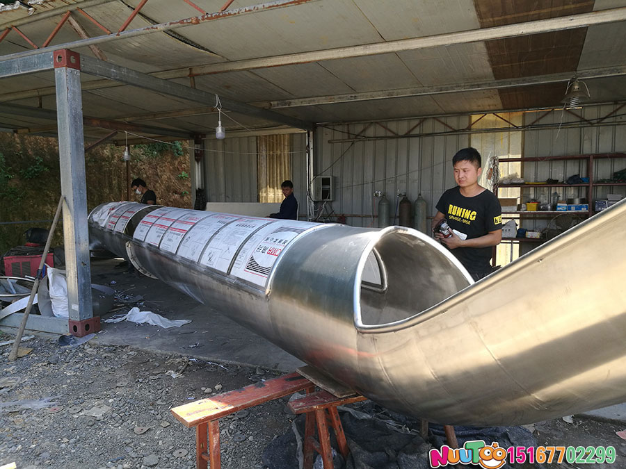 乐图非标游乐+不锈钢滑梯+上海市虹口区溧阳路111案例-(3) 茶米非标游览+不锈钢滑梯+上海市虹口区雁阳路111号-(3)