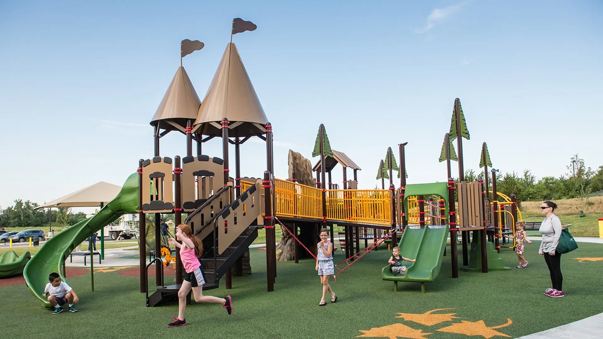 Outdoor Playground Equipment (4)+no power budgie park 户外游乐设施(4)+无动力虎皮鹦鹉公园