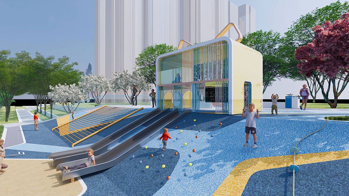 stainless steel playground slide (8) 不锈钢游乐场滑梯 (8)