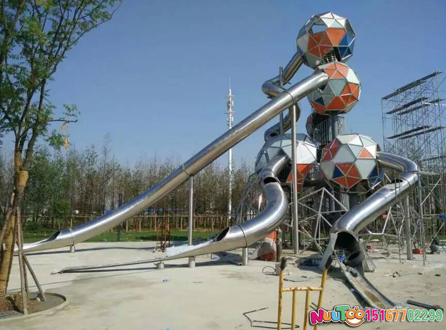 非标游乐+大型组合滑梯南京万科不锈钢大滑梯 (13) 非标行程+大型组合滑梯 南京万科不锈钢大型滑梯 (13)