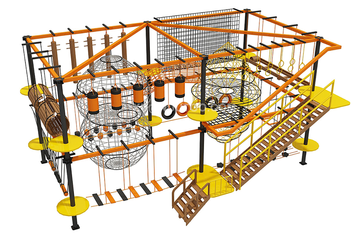 indoor adventure ropes course (1) 室内探险绳索课程 (1)