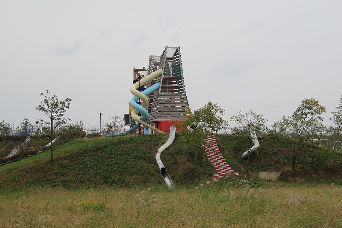 stainless steel slide (2) 不锈钢滑梯 (2)