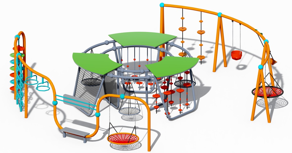 Playground swing set (4) 游乐场秋千 (4)