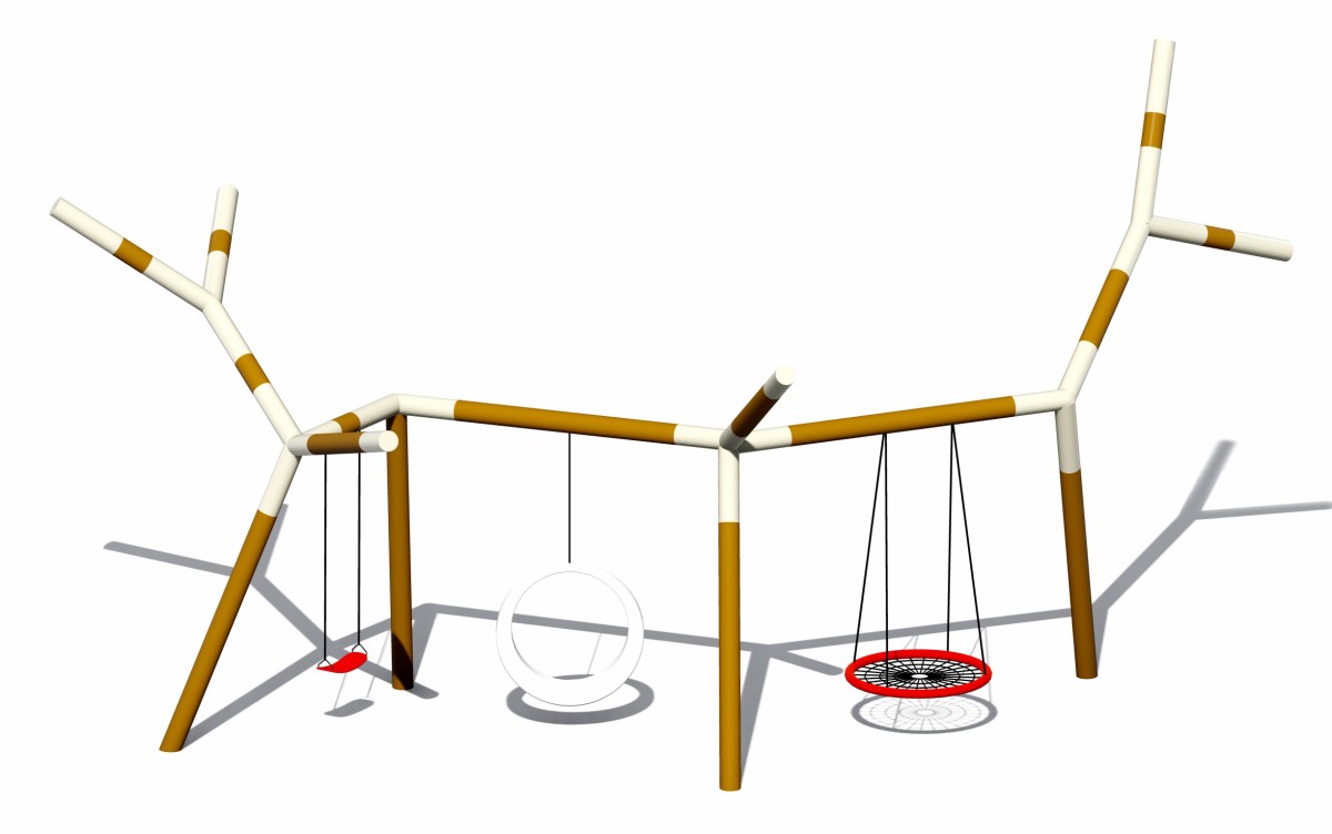 rust-resistant metal swing set (4) 防锈金属秋千套装 (4)