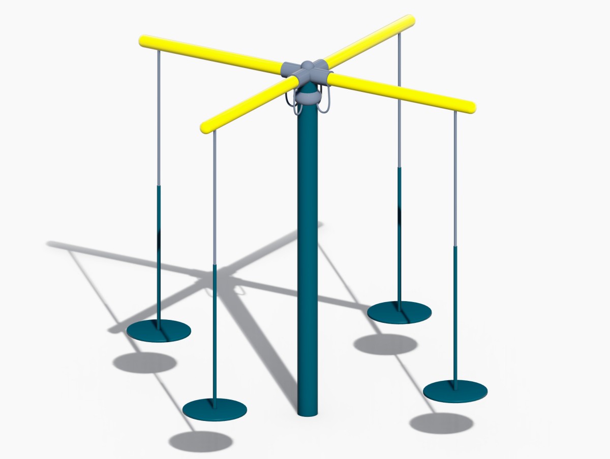 outdoor playground swing for kids 3 户外游乐场多人秋千 (3)