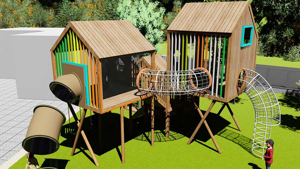  户外组合滑梯-5