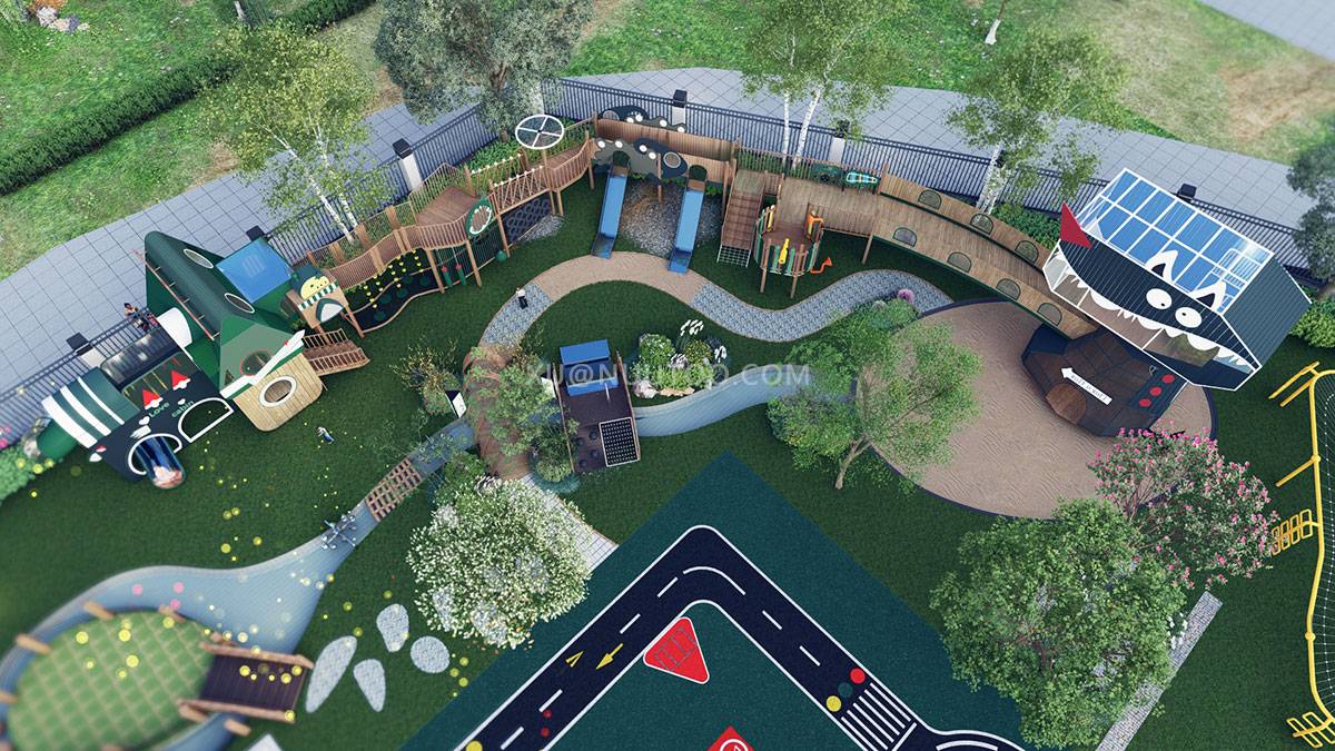 学校户外游乐场设备 (5) 学校