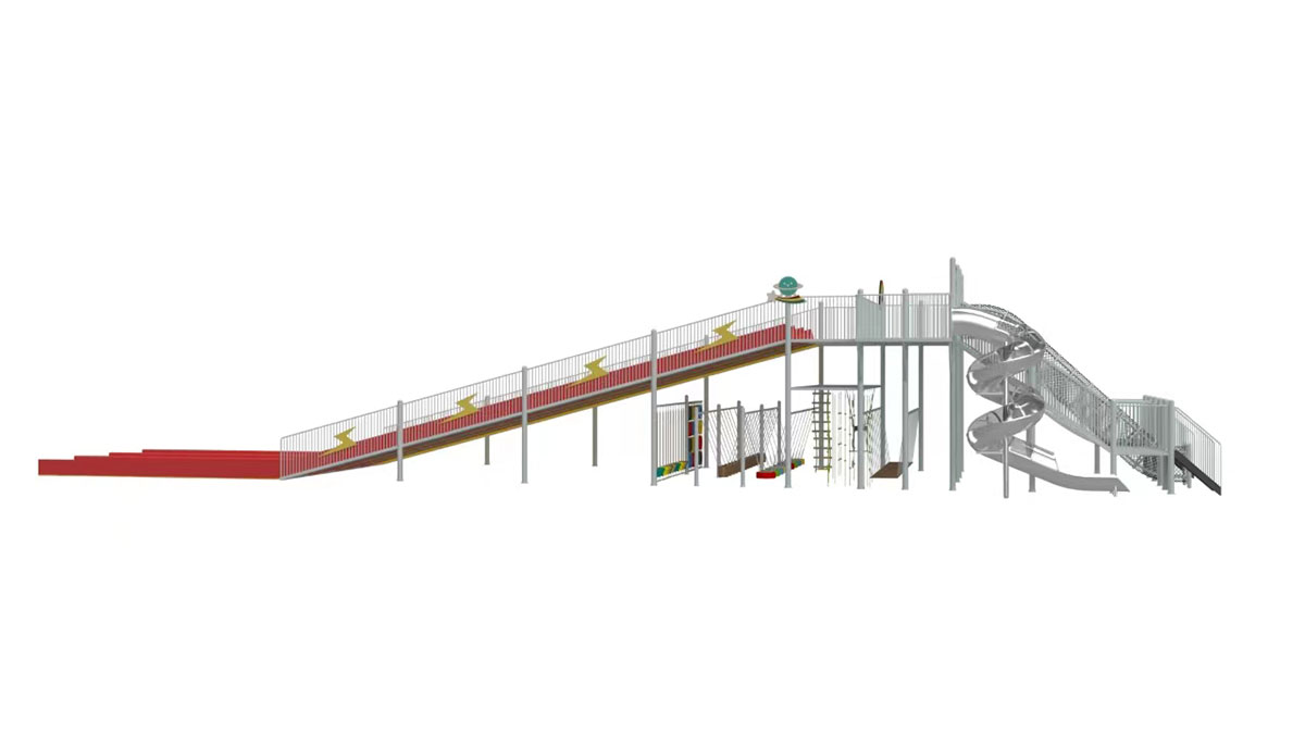 彩虹游乐场滑梯 (3)