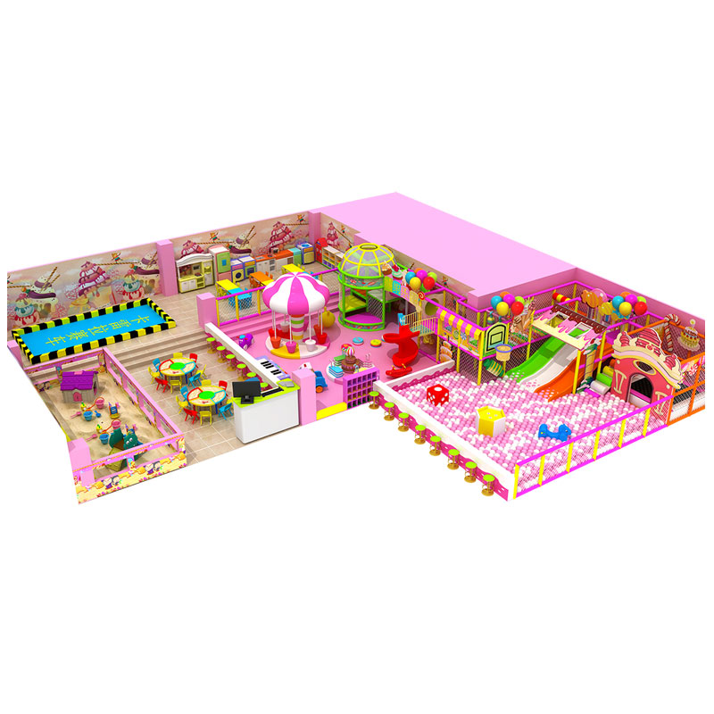 便宜的小型糖果主题室内游乐场工厂