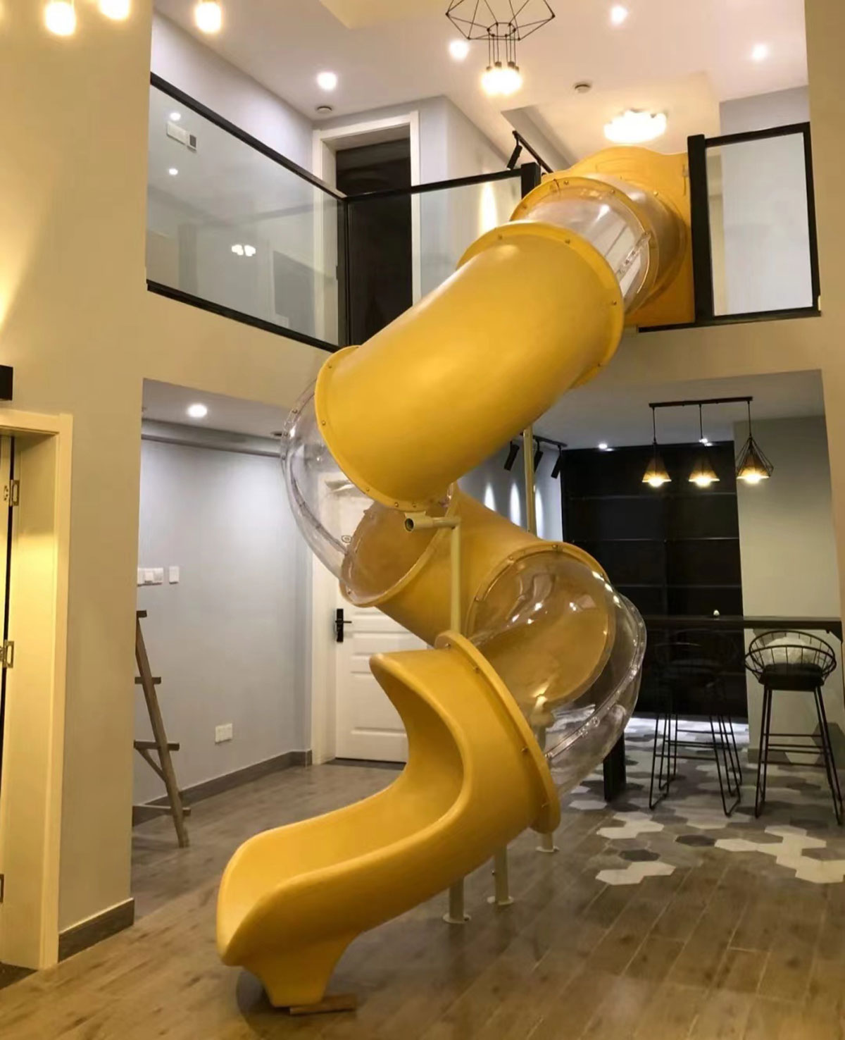 塑料游乐场滑梯 (8)