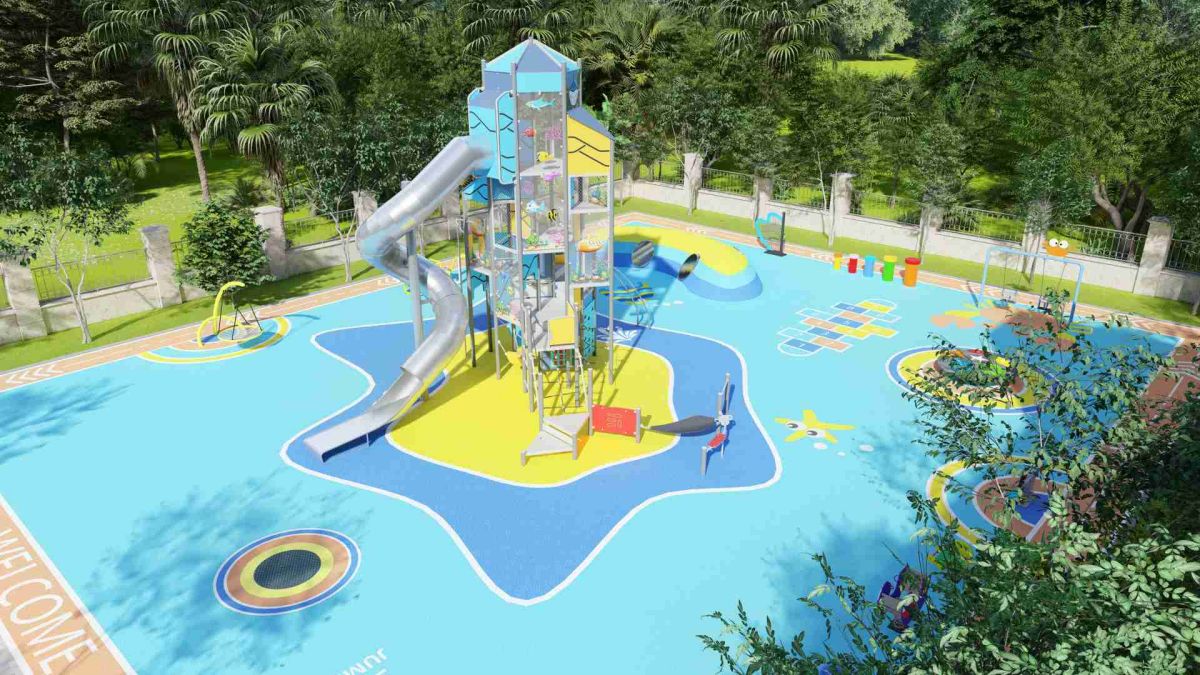 火箭船游乐场滑梯 (4)