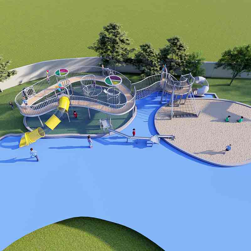 永嘉南城街道中心幼儿园∣无动力游乐设备项目落地