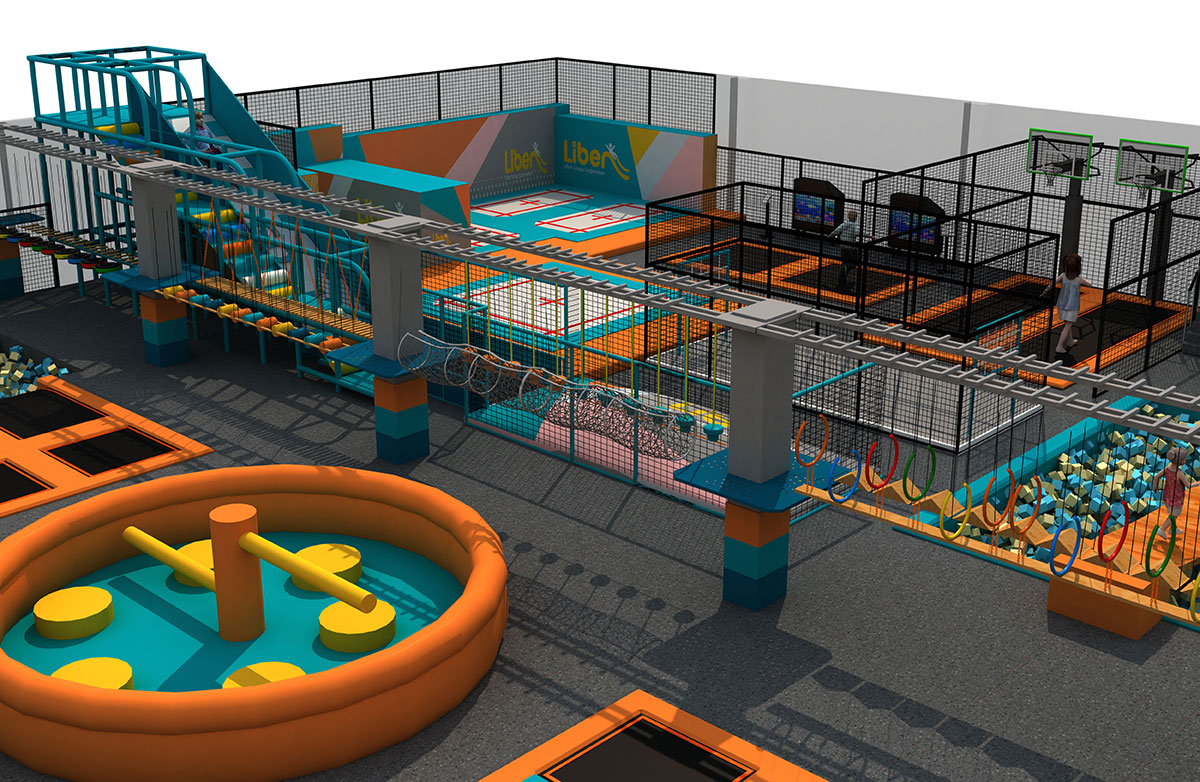 室内儿童蹦床公园 (9)