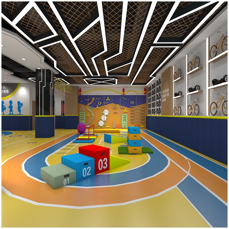 室内儿童综合游乐跑酷乐园_感统启蒙 + 体能提升_趣味闯关一体化设计_儿童体能跑酷器材定制