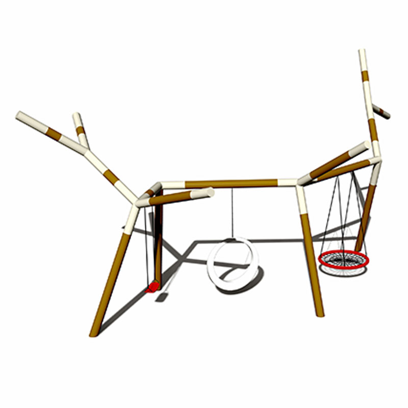 镀锌管儿童树枝秋千户外游乐场