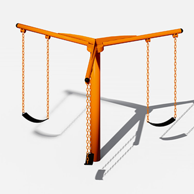 重型镀锌管儿童秋千，带来可靠的户外玩耍乐趣