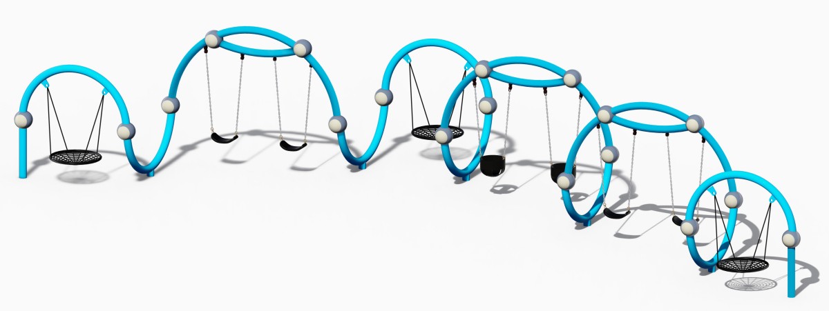 户外游乐场幼儿秋千 (4)