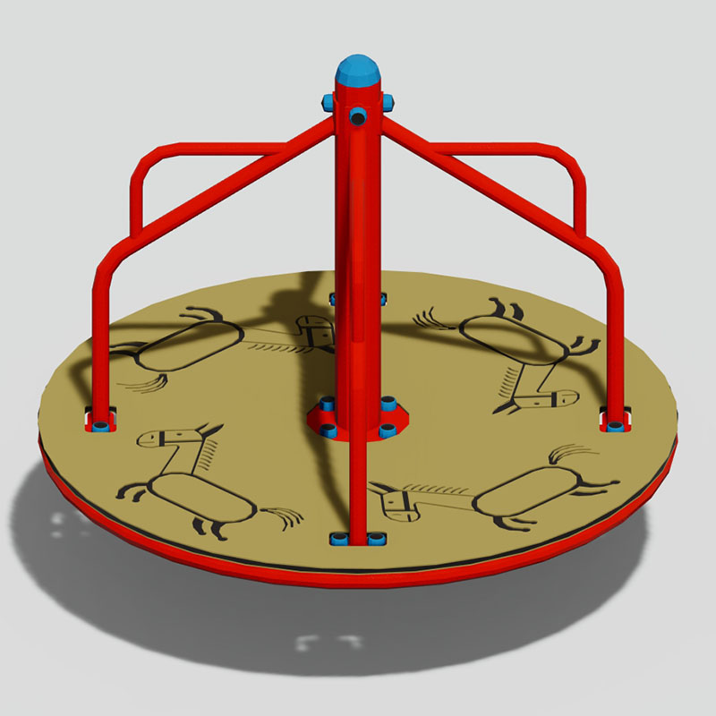 全天候儿童游乐场环形交叉口 - 充满活力且耐用 
