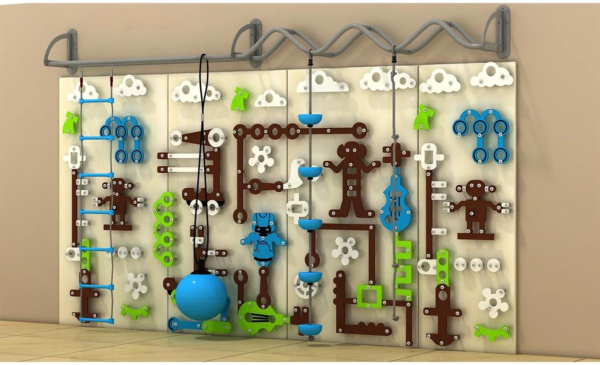 卡通儿童室内攀岩墙更多款式