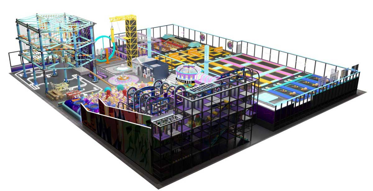 【赛博朋克风】室内运动乐园产品详情展示