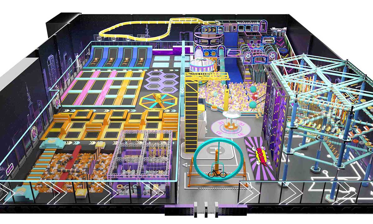 【未来科技风】室内运动乐园产品详情展示